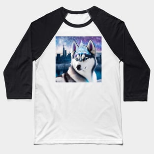 SIberian Husky Princess Baseball T-Shirt